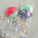 Provençal lollipop, mint and cherry flavour