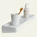 White porcelain wall shelf