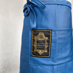 Tablier court en coton bleu Maison Empereur