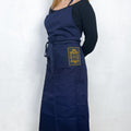 Maison Empereur blue cotton apron