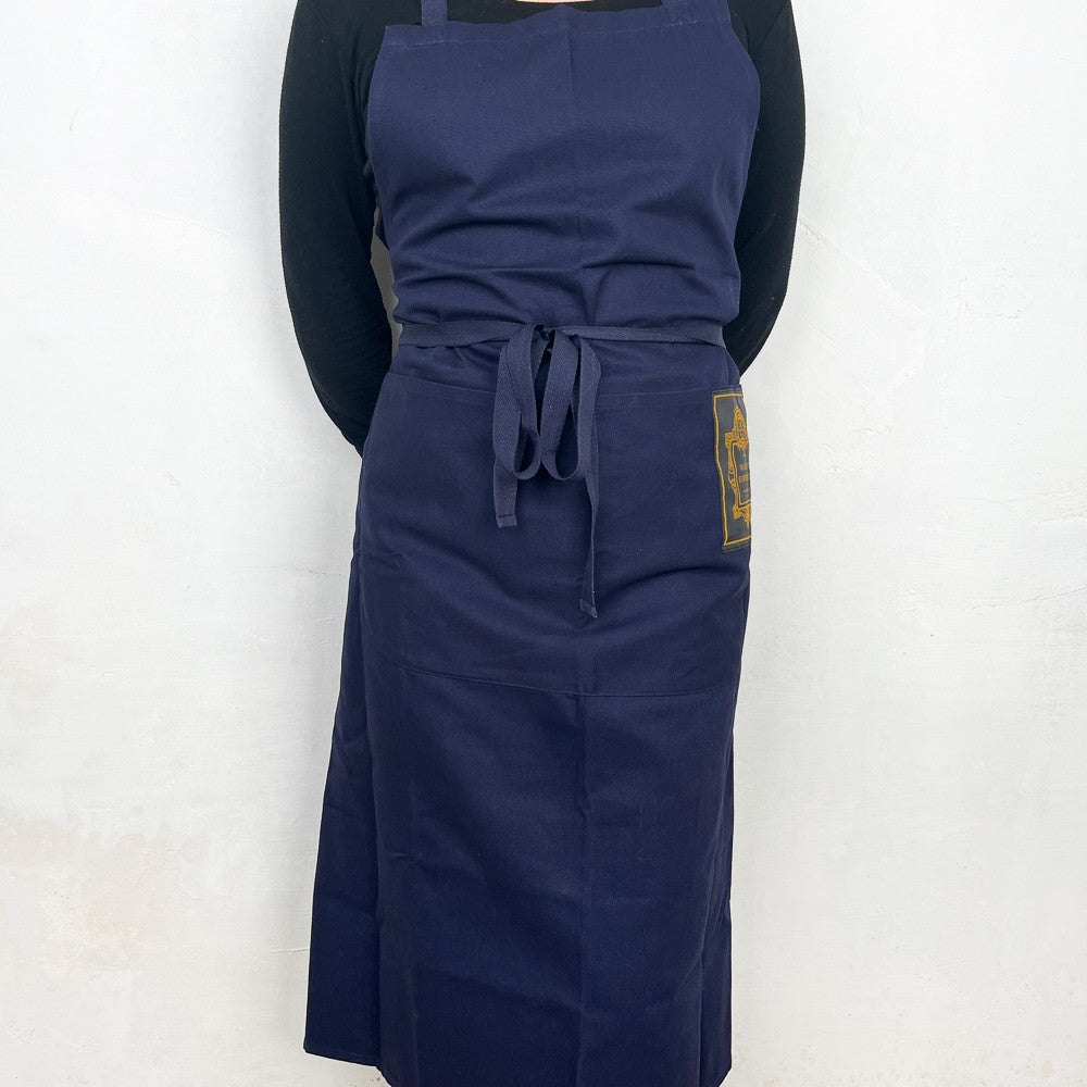 Maison Empereur blue cotton apron