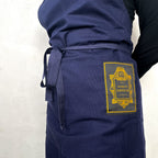Maison Empereur blue cotton apron