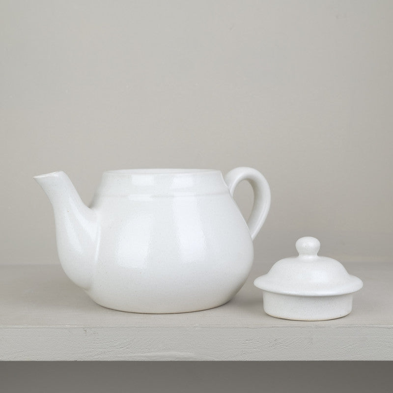 Natural stoneware teapot