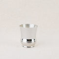 Baptismal tumbler in silver-plated metal