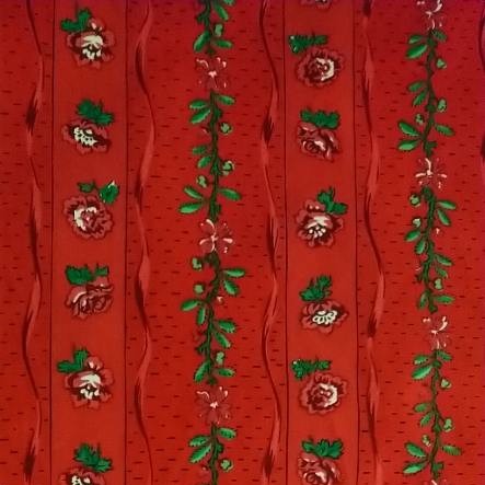 Barandello stripes fabric by the metre, red