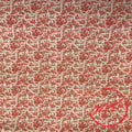 Tissu au mètre toile de Jouy rouge