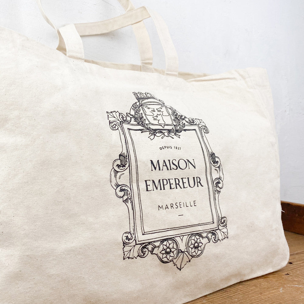 Maison Empereur large crest tote bag