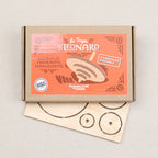 Wooden spinning top to assemble