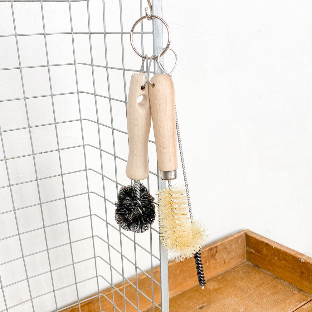 Trio of washbasin brushes