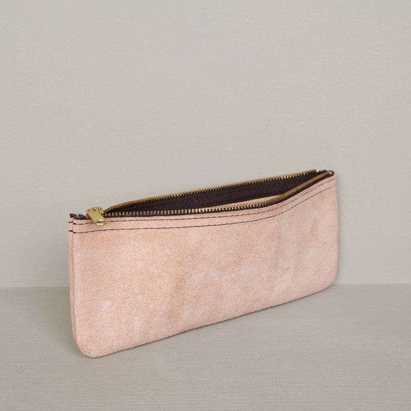 Trousse en cuir fermeture éclair