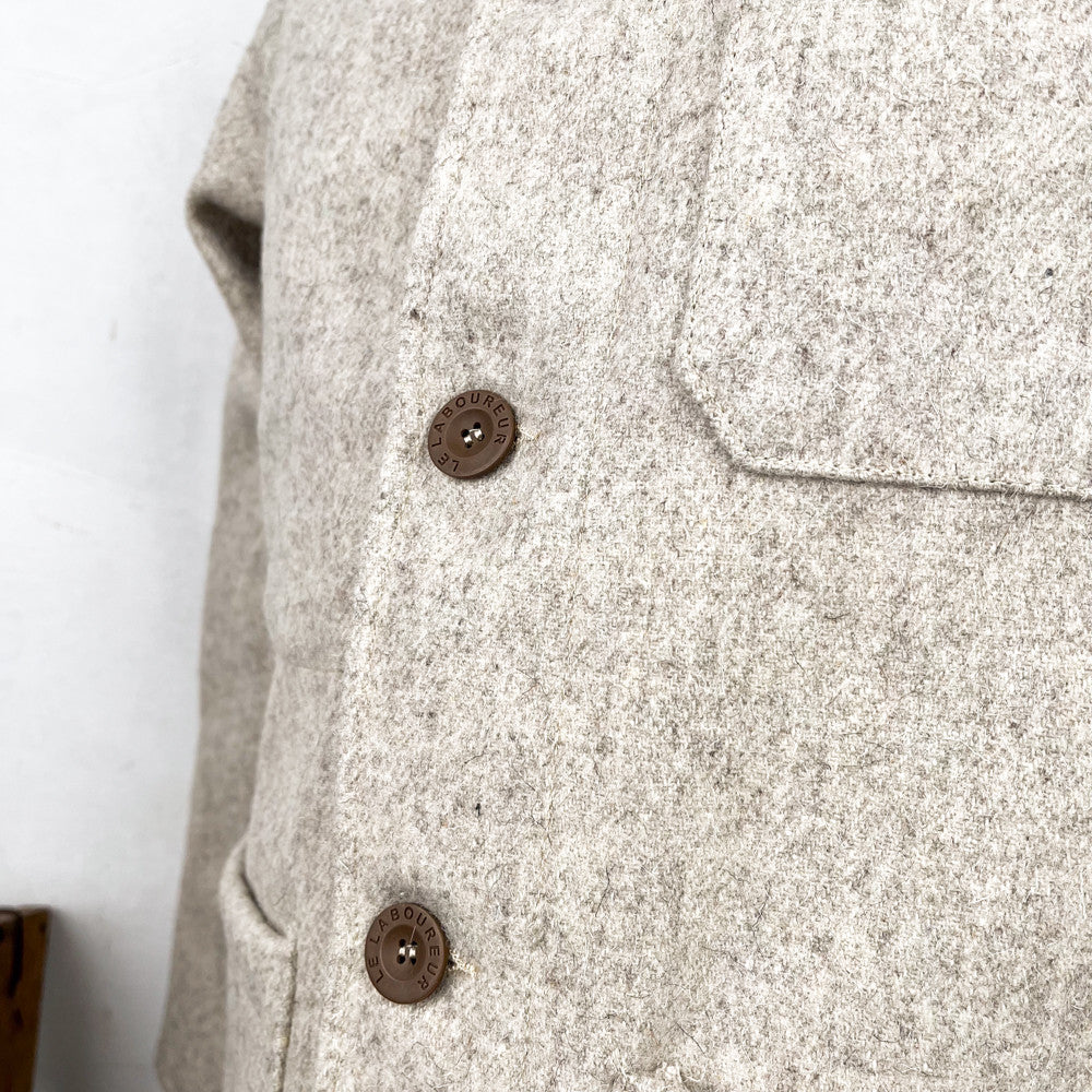 Veste en laine écrue Le Laboureur