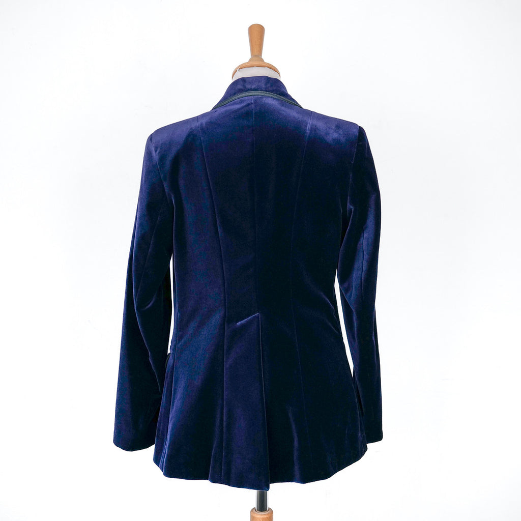 Gardian women's blue velvet jacket