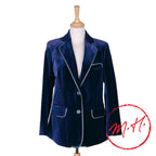 Gardian women's blue velvet jacket
