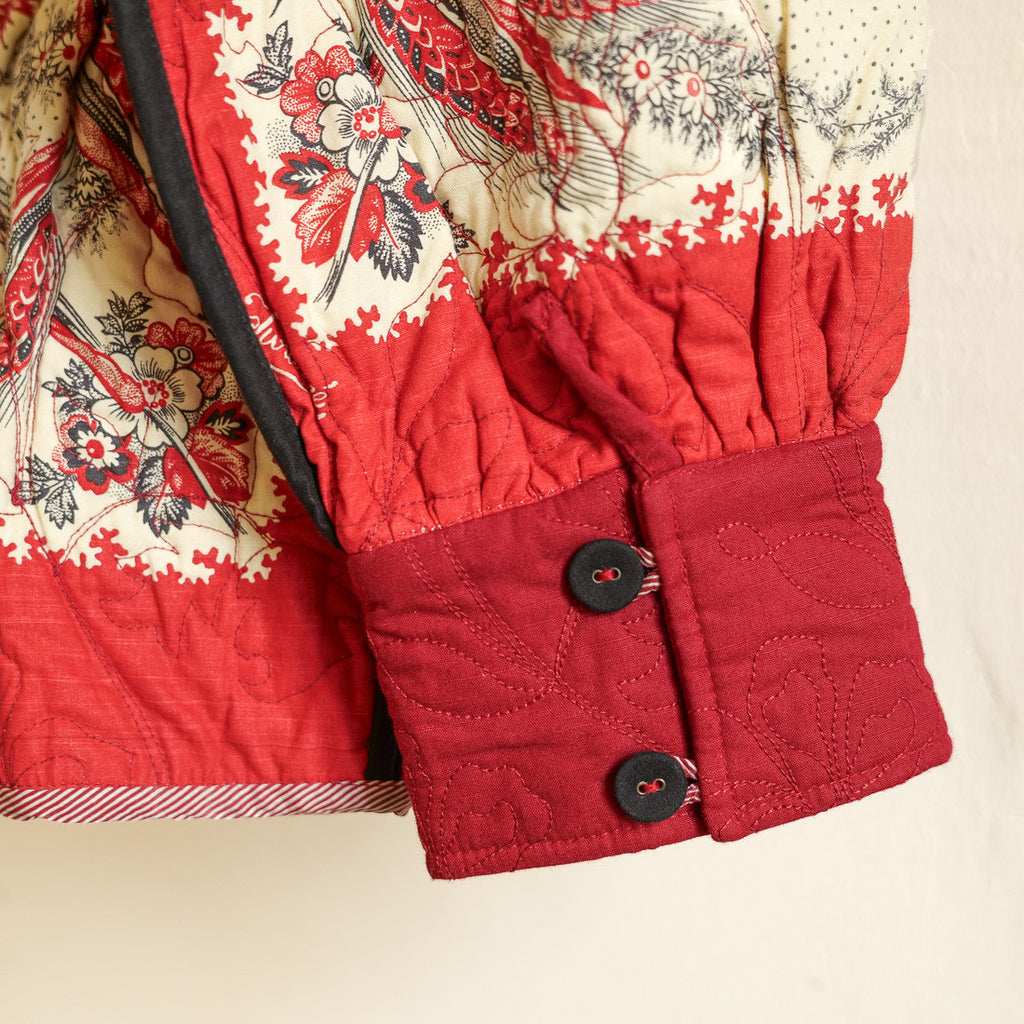 Veste matelassée manches bouffantes
