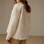 Veste moleskine blanche Femme Mont Saint Michel