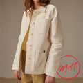 Veste moleskine blanche Femme Mont Saint Michel