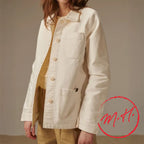 Veste moleskine blanche Femme Mont Saint Michel