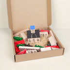 23-piece wooden village